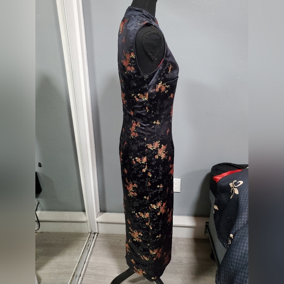 Vintage Robbie Bee Floral Print Japanese Style Dress sz 10 - Picture 5 of 8